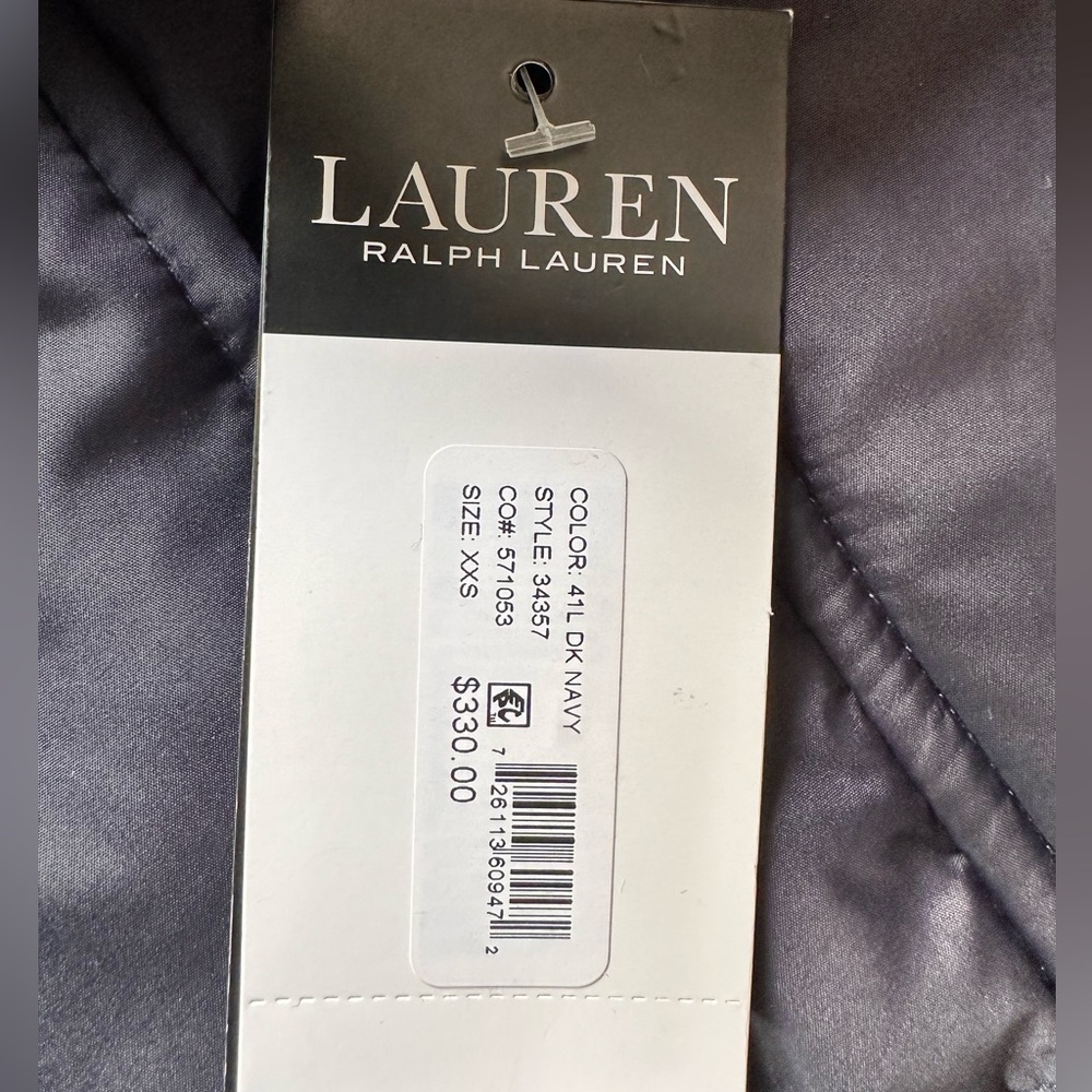 Ralph Lauren Navy Puffer Coat - Picture 2 of 14